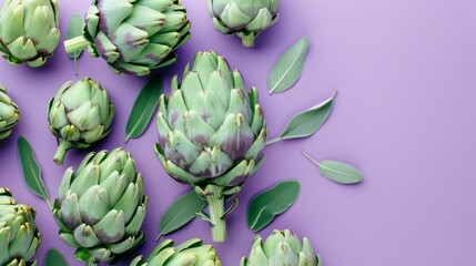 Obraz premium A ripe artichoke surrounded by some artichoke hearts