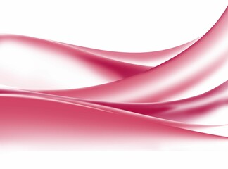 Digital render of pink flowing waves on a white background for wallpapers