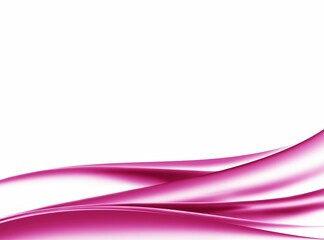 Digital render of pink flowing waves on a white background for wallpapers