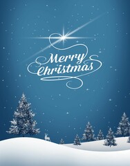 Illustration design of Merry Christmas background
