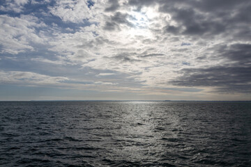 clouds over the sea