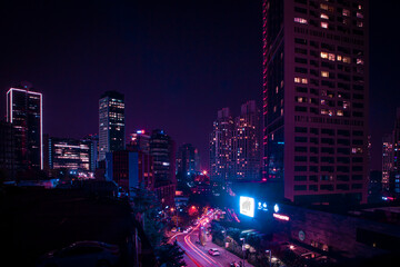 Futuristic Metropolis: A Cyberpunk Nightscape