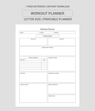 Daily Goal Setting Planner  Notes | Daily Goal Setting Planner  Notebook |Daily Goal Setting Planner  Workbook | Daily Goal Setting Planner  Log Book | Notebook Printable Planner | Letter Size