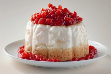 Angel Food Cake with Tangy Grapefruit Compote