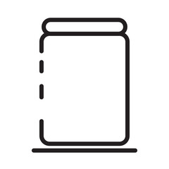 Bean Coffee Jar Line Icon