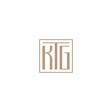 KTG monogram logo inside square frame.