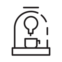 Capsule Coffee Machine Line Icon