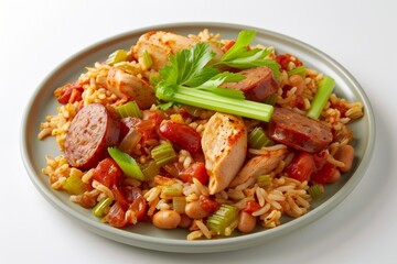 Tantalizing Andouille and Chicken Jambalaya from Louisiana