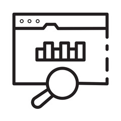 Analys Data Insight Line Icon
