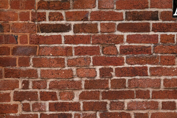 Fototapeta premium Red Brick Wall Texture Background with Abstract Patterns