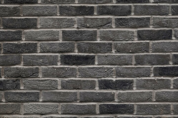 Black Brick Wall Texture Background with Abstract Patterns