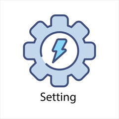 Obraz premium Setting Vector icon