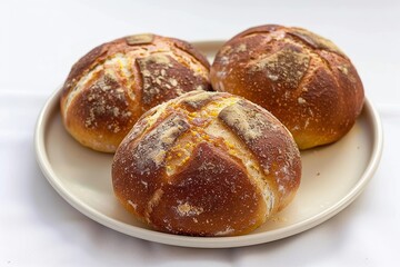 Delicate Egg Wash and Glistening Crust on Anadama Bread