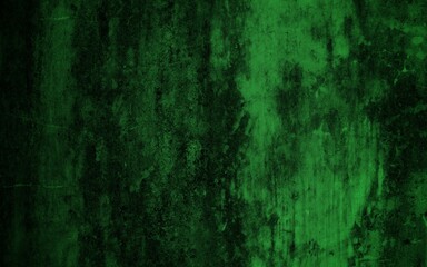 Scraped green background, Green Abstract Background, Green cracked wood background, Green textured paper or concrete wall wide banner background
