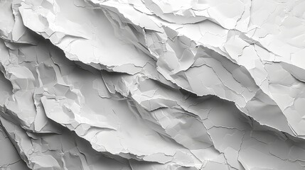 abstract white crumpled paper texture background