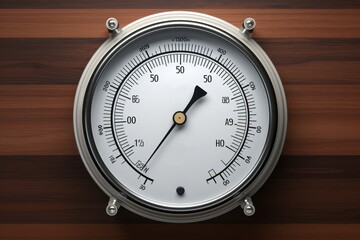 Industrial Manometer pressure gauge background. Gage power. Generate Ai