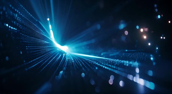 blue abstract technology vector background, speed connection network technology concept, futuristic cyberspace background