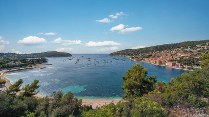 Naklejka premium Villefranche-Sur-Mer Village on the French Riviera