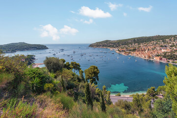 Obraz premium Villefranche-Sur-Mer Village on the French Riviera