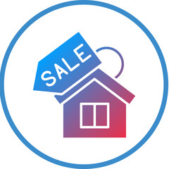Vector Design House Sale Icon Style