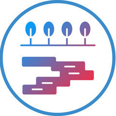 Vector Design Lake Icon Style