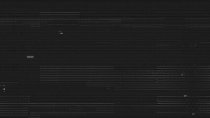 Glitch noise static television or VHS VFX. Tv screen interference distortion effect. Vintage background or glitch transition effect for video editing. Old damaged noisy stripes effect