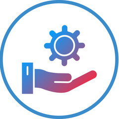 Vector Design Support Icon Style