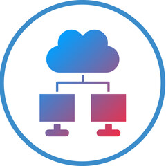 Vector Design Cloud computing Icon Style