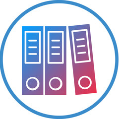 Vector Design Binder Icon Style