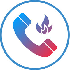 Vector Design Hotline Icon Style