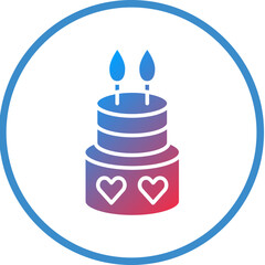 Vector Design Cake Icon Style