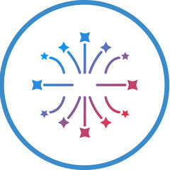 Vector Design Fireworks Icon Style