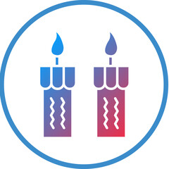 Vector Design Candles Icon Style