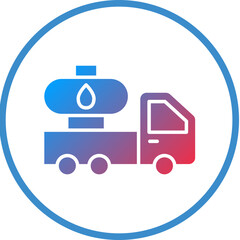 Vector Design Oil Truck Icon Style