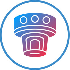 Vector Design Smoke Detector Icon Style