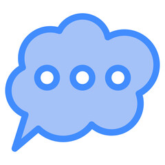 bubble, comment, dialogue, communication, chat box Icon