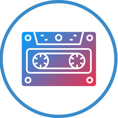 Vector Design Cassette Icon Style