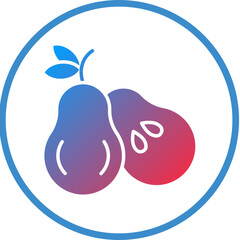 Vector Design Pear Icon Style