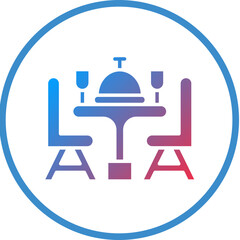 Vector Design Dining Table Icon Style