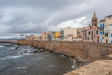 The city of Alghero in the north-west coast of Sardinia, Italy.