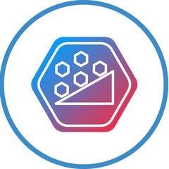 Vector Design Falling Rocks Icon Style