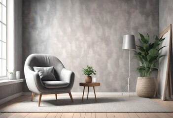 design scene with a chair