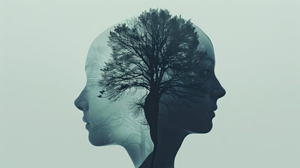 Psychology Concept, illustration background