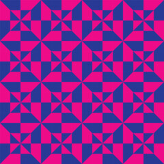 Op art geometric illusion seamless pattern. Optical illusion effect, op art style. Background for cloth, fabric and textile. 