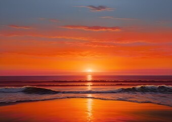 Fototapeta premium sunset over the sea