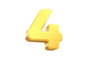 Obraz premium 3d sales discount Number 4 price tag for discount sale promotion concept by 3d render 