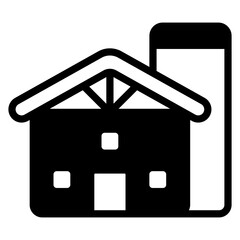 barn and silo icon