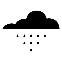 raining cloud icon