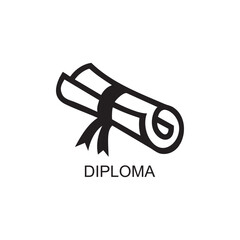 diploma icon , education icon vector