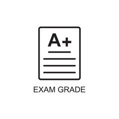 exam grade icon , education icon
